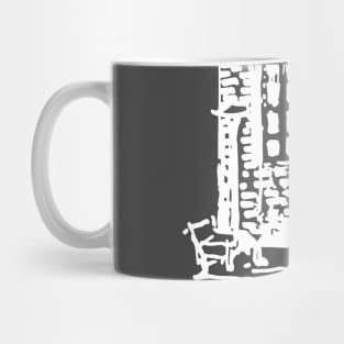 A unique gift for any holiday. Old house. Mug